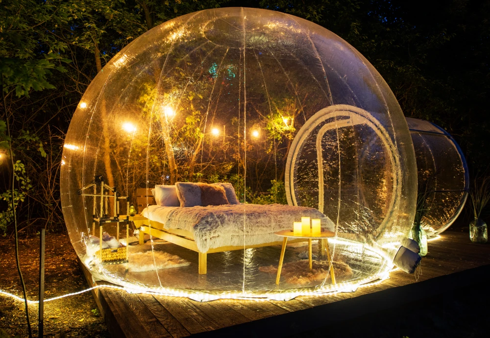 inflatable transparent dome tent